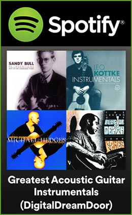 Spotify Acoustic Guitar Instrumentals playlist link image