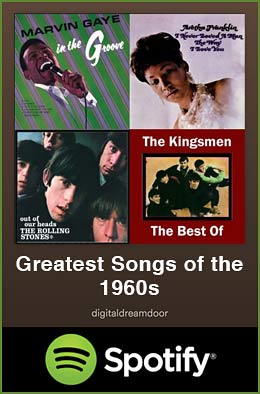 DigitalDreamDoor 1960s playlist on Spotify