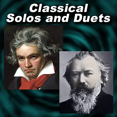 Classical composers Ludwig van Beethoven and Johannes Brahms