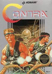 Contra NES game box cover