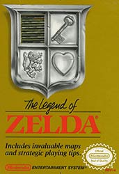 The Legend of Zelda NES game box cover