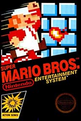 Super Mario Bros NES game box cover