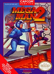 Mega Man 2 NES game box cover