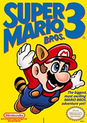 Super Mario Bros 3 NES game box cover