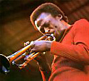 Miles Davis in red shirt