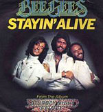 Stayin' Alive - Bee Gees single cover