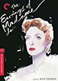 DVD cover for the movie The Earrings of Madame de...