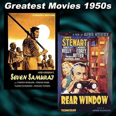 Scenes from the movies Seven Samurai and On the Waterfront