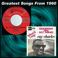 record cover art for Will You Love Me Tomorrow by the Shirelles and Georgia On My Mind by Ray Charles