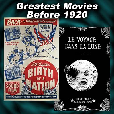 The Birth of a Nation and A Trip to the Moon movie posters