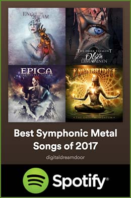 Best Symphonic Metal Songs of 2017 Spotify playlist link