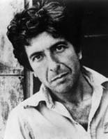 Rock music lyricist Leonard Cohen