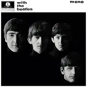 With the Beatles album cover