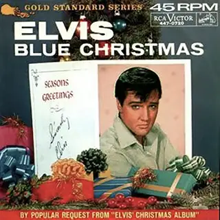Blue Christmas record by Elvis Presley