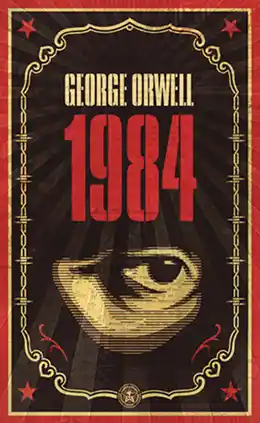 book cover 1984 by by George Orwell