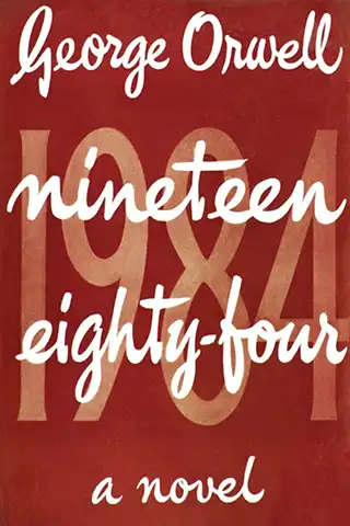 Sci-fi book cover for 1984