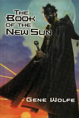 Sci-fi book cover for The Book of the New Sun