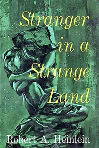 Sci-fi book cover for Stranger in a Strange Land