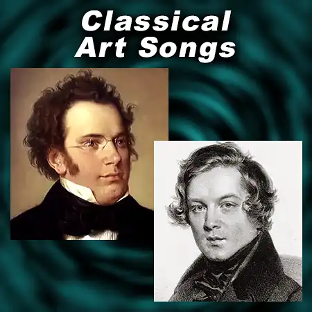 Classical composers Franz Schubert and Robert Schumann