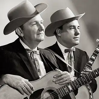 Bluegrass music artist Lester Flatt and Earl Scruggs