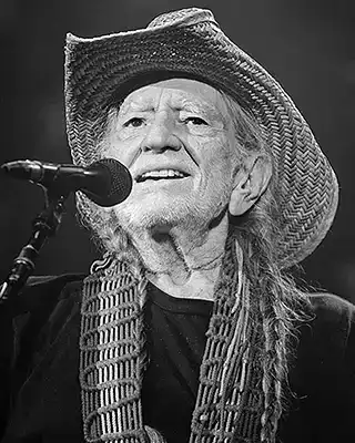 Country music artist Willie Nelson