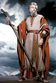 Charlton Heston as Moses from the movie The Ten Commandments
