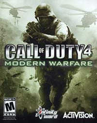 Call of Duty 4: Modern Warfare video game box cover