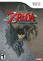 The Legend of Zelda: Twilight Princess Wii video game cover art