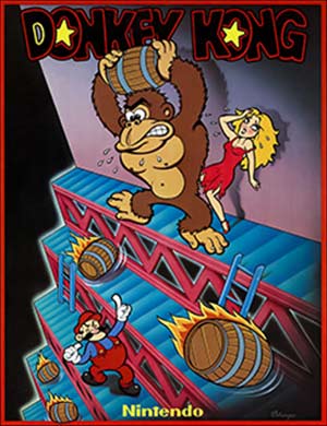 Donkey Kong video game box cover