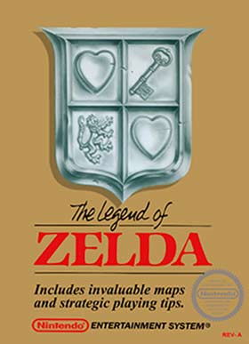 The Legend of Zelda video game box cover