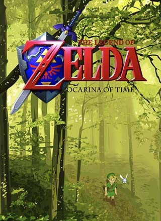 The Legend of Zelda: Ocarina of Time video game box cover