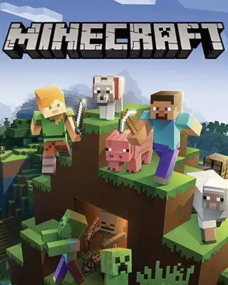 Minecraft video game box cover