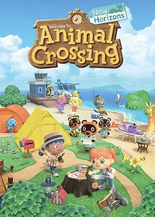 Animal Crossing: New Horizons video game box cover
