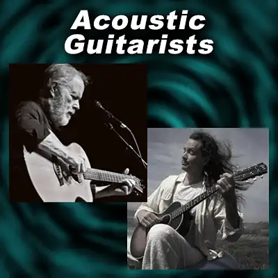 Acoustic guitarists Leo Kottke, Michael Hedges