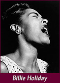 jazz singer Billie Holiday