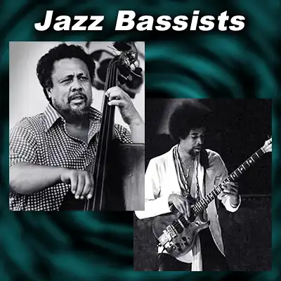 Jazz bassists Charles Mingus and Stanley Clarke