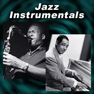 jazz musicians Miles Davis and John Coltrane