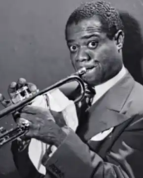 jazz trumpet artist Louis Armstrong