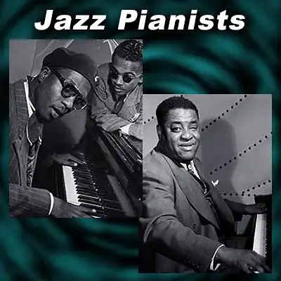Jazz pianists Thelonius Monk and Art Tatum