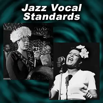 Jazz vocalists Ella Fitzgerald and Billie Holiday