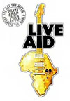Live Aid concert poster