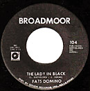 The Lady In Black single lable