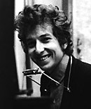Bob Dylan with harmonica