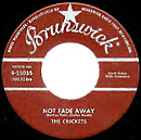 Not Fade Away 45 single lable