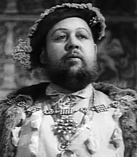 Actor Charles Laughton in the movie The Private Life of Henry VIII