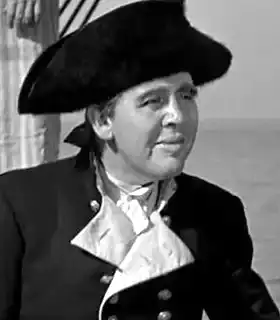 Actor Charles Laughton in the movie Mutiny on the Bounty