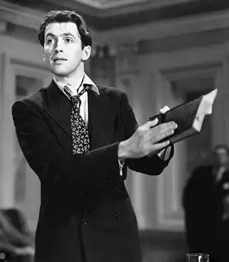 Actor James Stewart in the movie Mr. Smith Goes to Washington