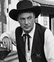 Actor Gary Cooper in the movie High Noon