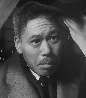 Actor Takashi Shimura in the movie Ikiru