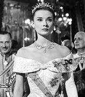 Actor Audrey Hepburn in the movie Roman Holiday